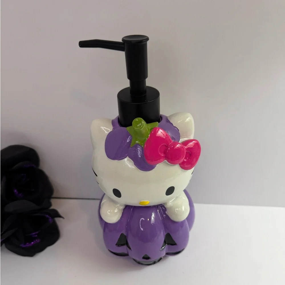 Sanrio Hello Kitty Purple Pumpkin Soap Dispenser